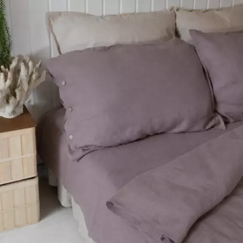 Постельное белье из льна Какао